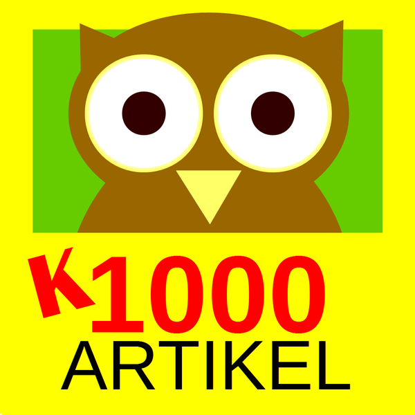 Datei:Eulenlogo Klexikon 1000 Artikel.png
